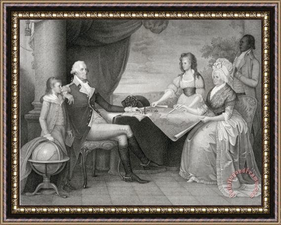 Edward Savage The Washington Family Framed Painting