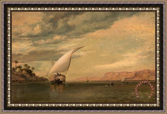 Edward William Cooke On The Nile Framed Print