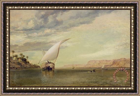 Edward William Cooke On the Nile Framed Painting
