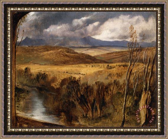Edwin Landseer A Highland Landscape Framed Painting