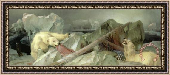Edwin Landseer Man Proposes, God Disposes Framed Painting