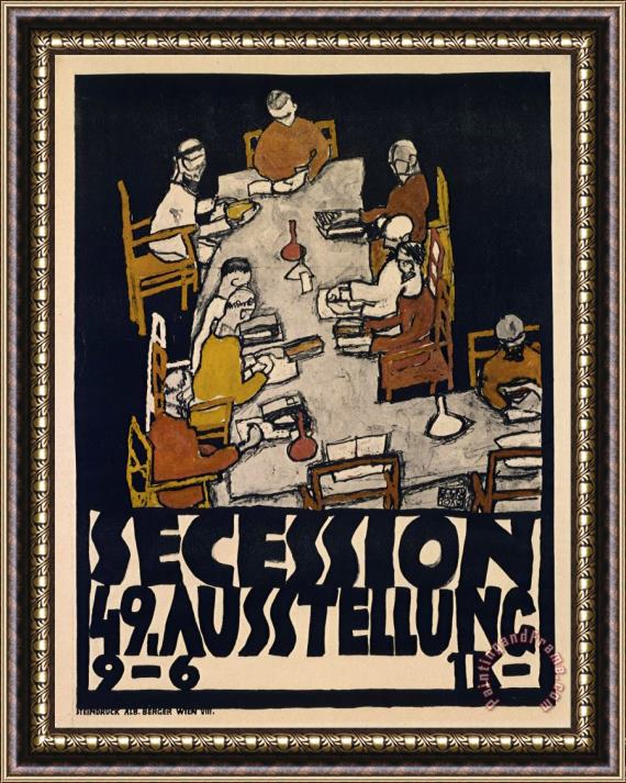 Egon Schiele Secession 49. Exhibition Framed Print