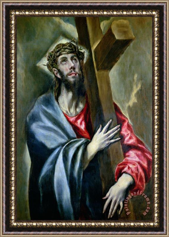 El Greco Christ Clasping the Cross Framed Print