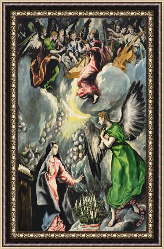 El Greco Domenico Theotocopuli The Annunciation Framed Painting