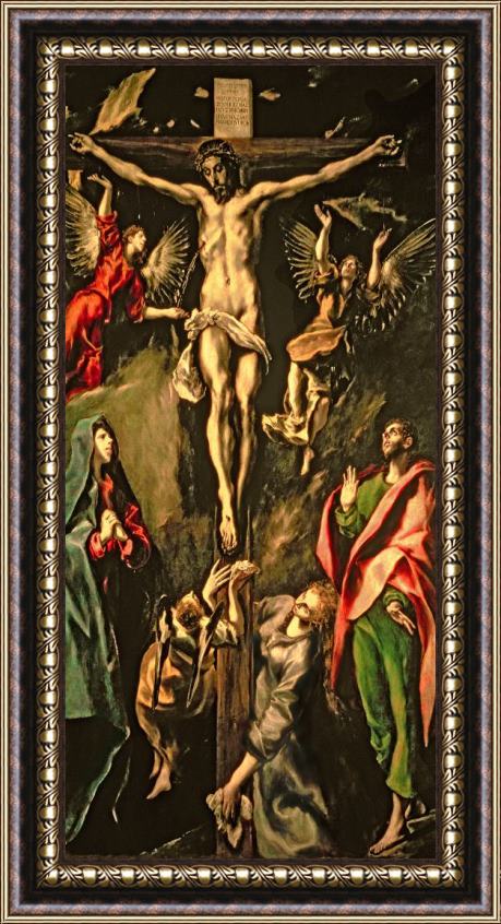 El Greco Domenico Theotocopuli The Crucifixion Framed Print