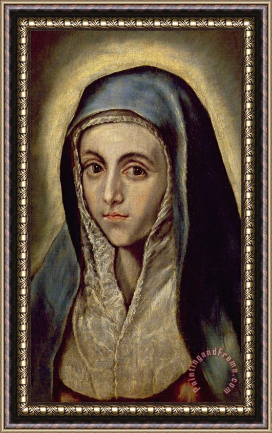 El Greco Domenico Theotocopuli The Virgin Mary Framed Print