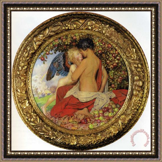 Eleanor Fortescue Brickdale Spring And Autumn Framed Painting