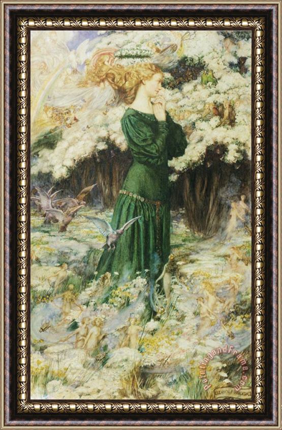 Eleanor Fortescue Brickdale The Lover's World Framed Painting