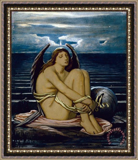 Elihu Vedder Soul in Bondage Framed Painting