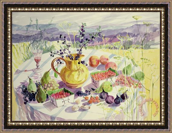 Elizabeth Jane Lloyd French Table Framed Print Elizabeth Jane Lloyd French Table Framed Print