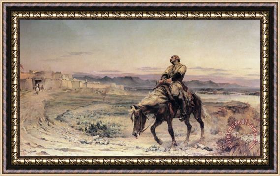 Elizabeth Thompson The Remnants of an Army Jellalabad, January 13, 1842 Framed Painting