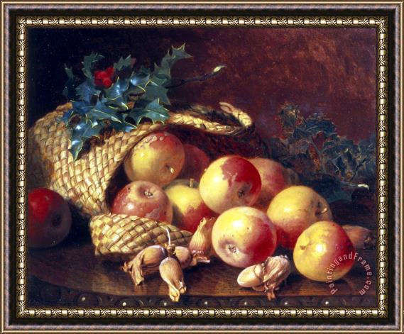 Eloise Harriet Stannard Christmas Fruit And Nuts Framed Painting