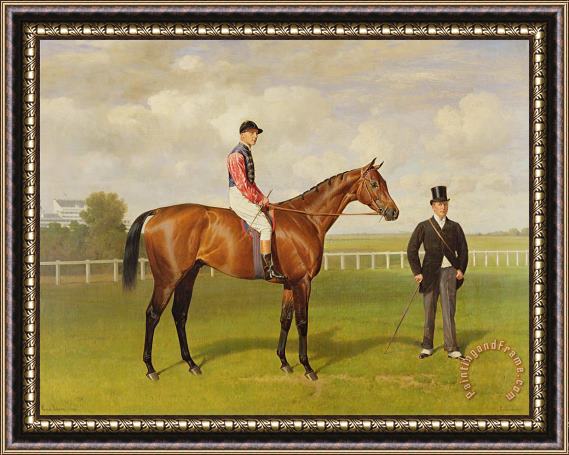 Emil Adam Persimmon Winner Of The 1896 Derby Framed Painting