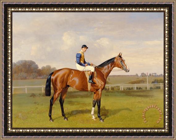 Emil Adam Spearmint Winner Of The 1906 Derby Framed Painting