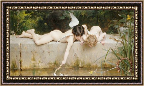 Emile Munier The Rescue Framed Painting
