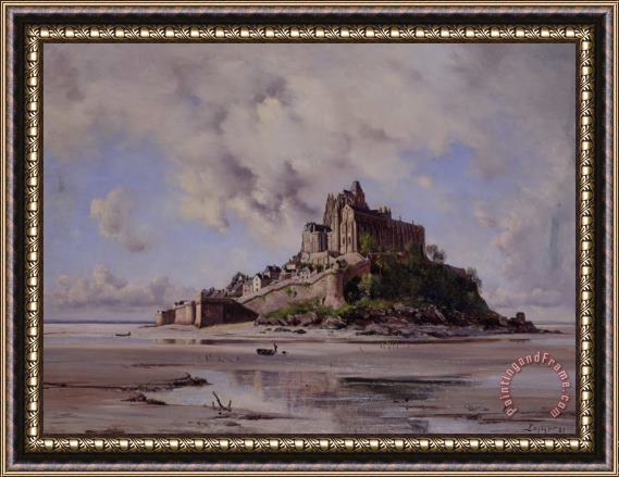 Emmanuel Lansyer Mont Saint Michel Framed Painting