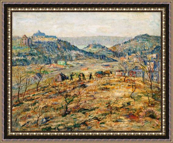 Ernest Lawson City Suburbs Framed Painting