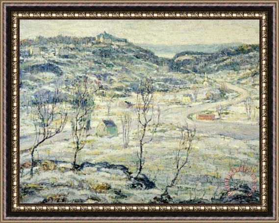 Ernest Lawson Harlem Valley, Winter Framed Painting