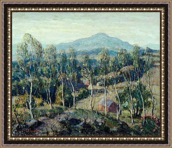 Ernest Lawson New England Birches Framed Painting