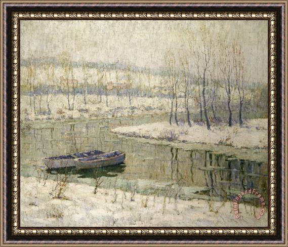 Ernest Lawson Spring Thaw Framed Painting
