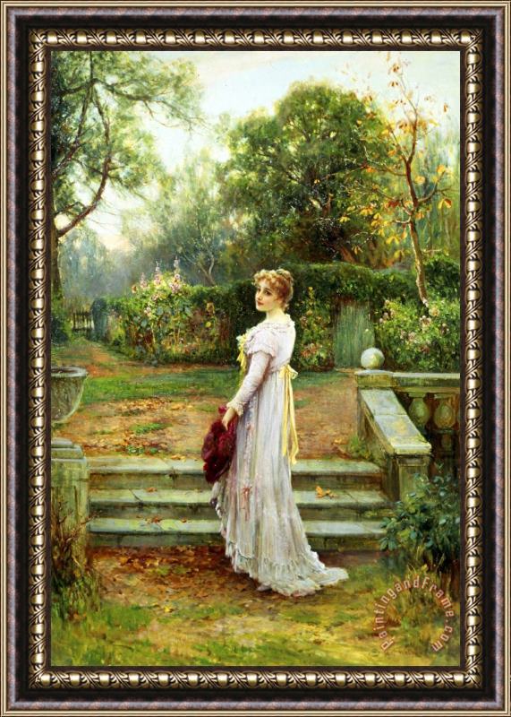 Ernest Walbourn In The Garden Framed Painting