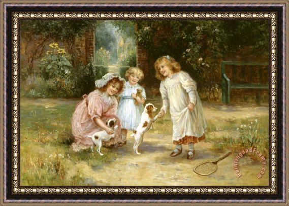 Ernest Walbourn New Playmates Framed Painting