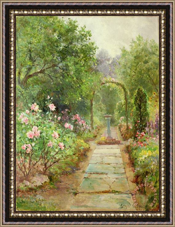 Ernest Walbourn The Garden Path Framed Print