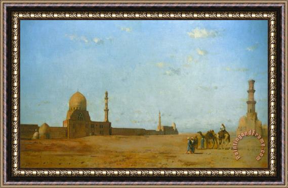 Eugene Fromentin Les Tombeaux Des Califes Au Caire Framed Painting