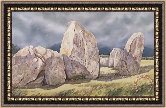 Evangeline Dickson Stones Of Castlerigg Framed Print