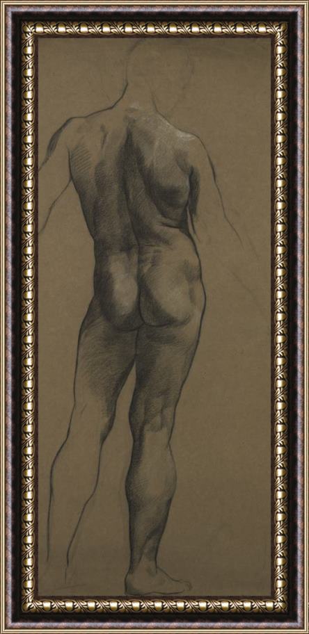 Evelyn De Morgan Male Nude Study Framed Print