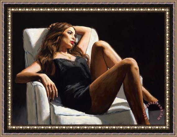 Fabian Perez At The Four Seasons, 2021 Framed Painting