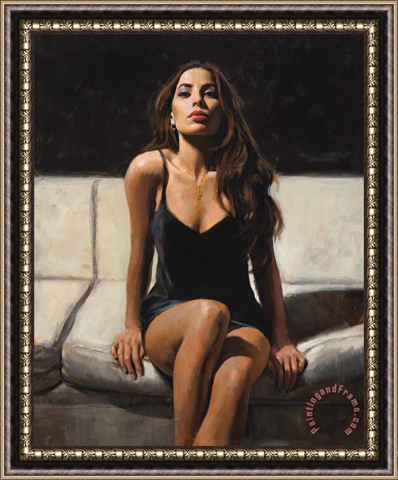 Fabian Perez At The Four Seasons II, 2021 Framed Painting