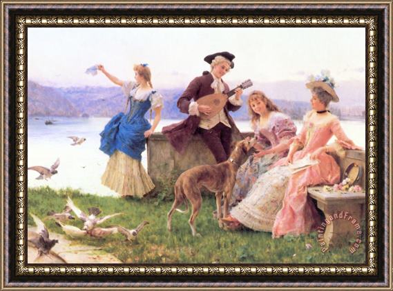 Federico Andreotti A Day's Outing Framed Painting