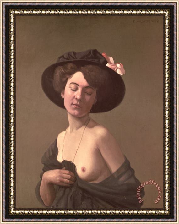 Felix Edouard Vallotton Lady in a Hat Framed Print