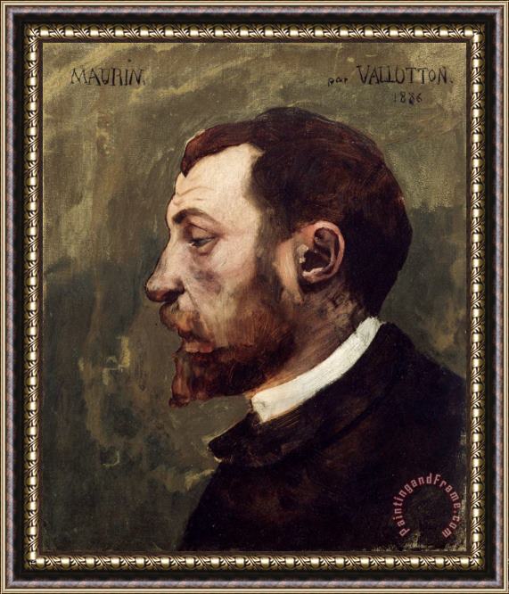 Felix Vallotton Portrait of Charles Maurin Framed Print