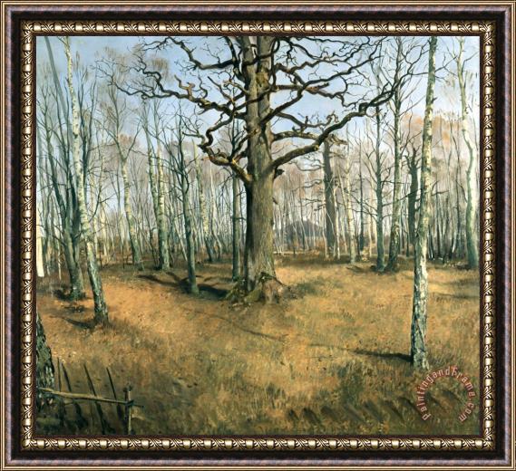 Ferdinand von Rayski Wermsdorf Forest Framed Painting