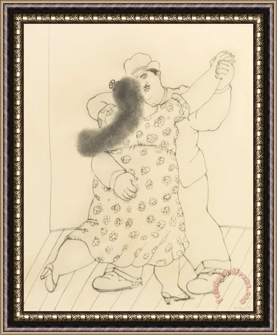 Fernando Botero Dancing Couple, 1980 Framed Print