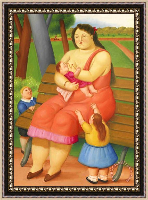 Fernando Botero Maternity, 2011 Framed Print