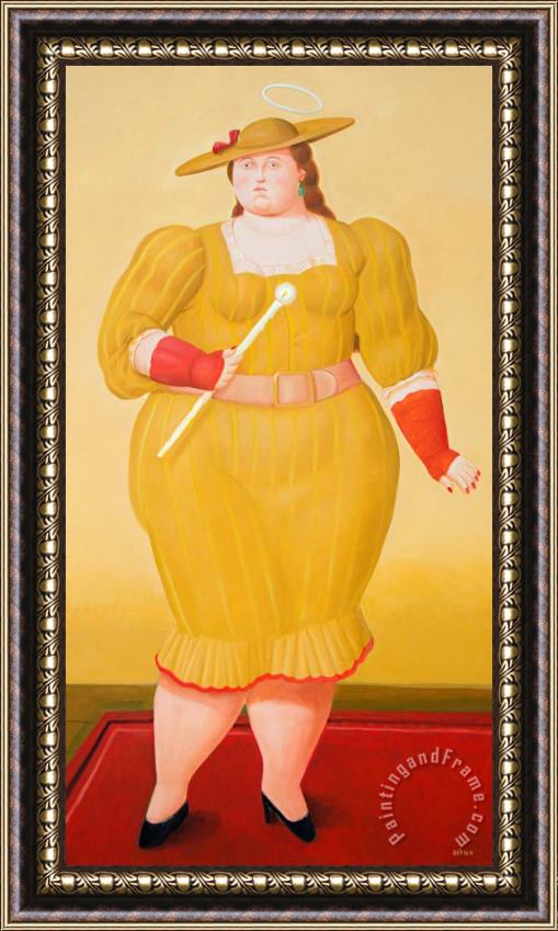 Fernando Botero The Saint, 2017 Framed Painting