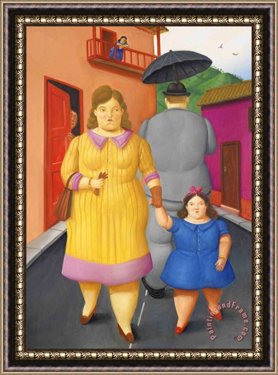Fernando Botero The Street, 2011 Framed Print
