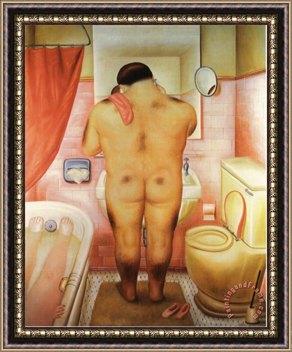 fernando botero Tribute to Bonnard 1 Framed Print