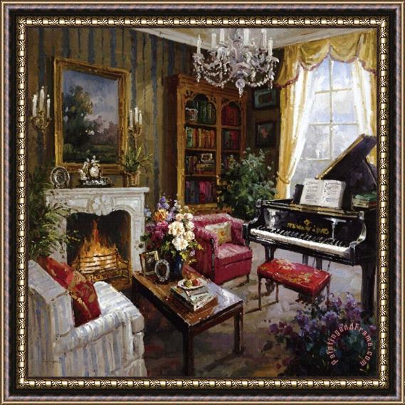 Foxwell Grand Piano Room Framed Painting