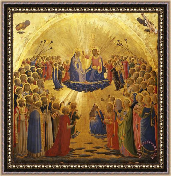Fra' Angelico Incoronazione Della Vergine Framed Painting