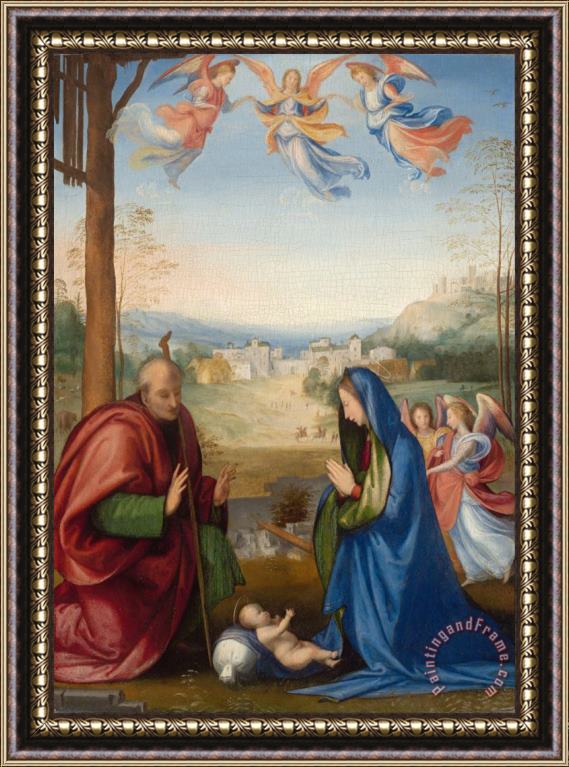 Fra Bartolomeo The Nativity Framed Painting