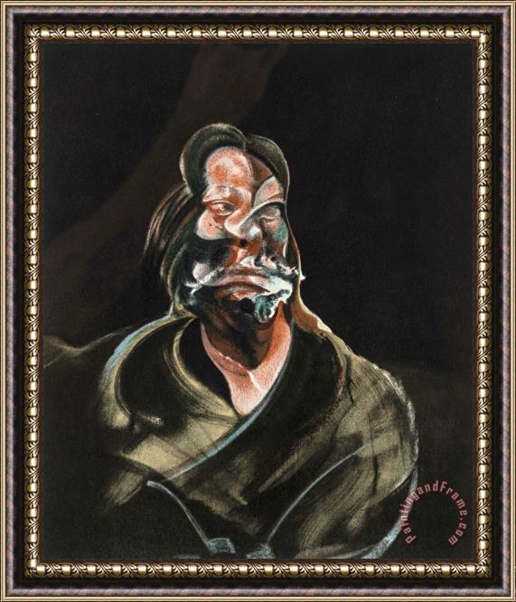 Francis Bacon George Dyer Crouching; Portrait of Isabel Rawsthorne, 1966 Framed Painting