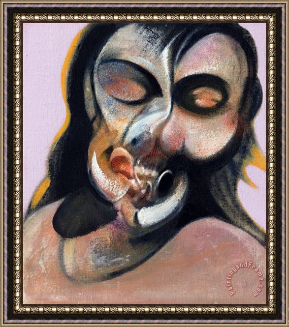 Francis Bacon Study of Henrietta Moraes Laughing Framed Print