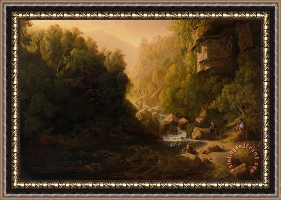 Francis Danby The Mountain Torrent Framed Painting