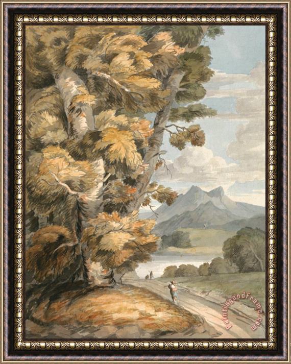 Francis Swaine The Road to The Lake Framed Print