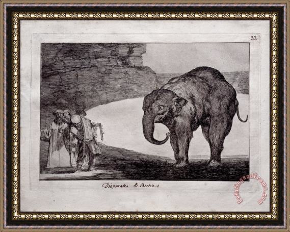Francisco De Goya Animal Folly Framed Painting
