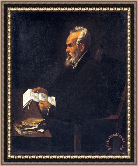Francisco Ribalta Ramon Llull Framed Painting